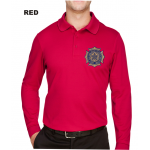 Devon & Jones CrownLux Performance Plaited Long Sleeve Polo